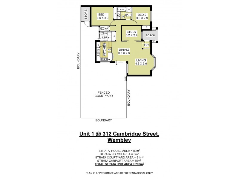1/312 Cambridge Street, Wembley WA 6014 Floorplan