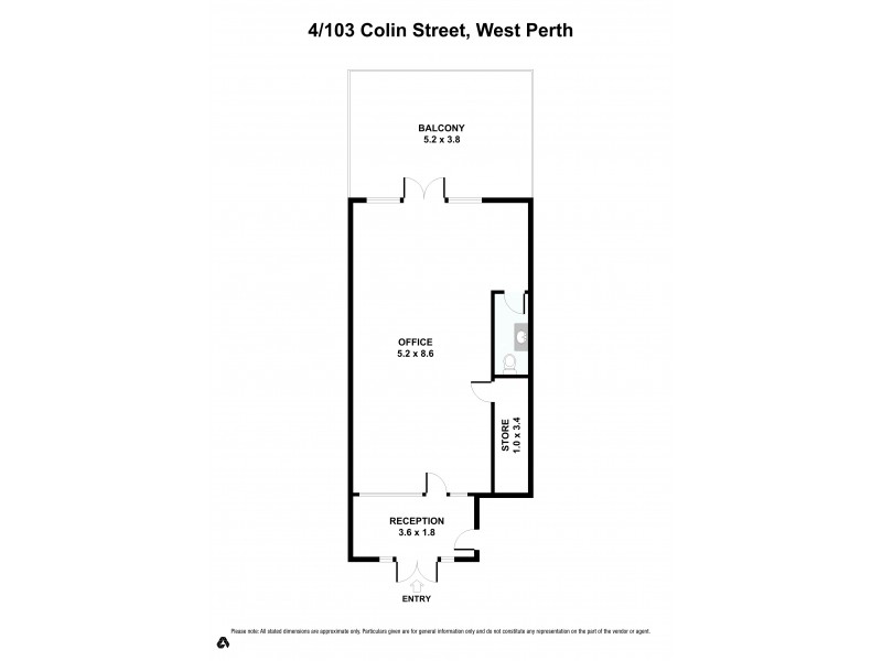 4, 103 Colin Street, West Perth WA 6005 Floorplan