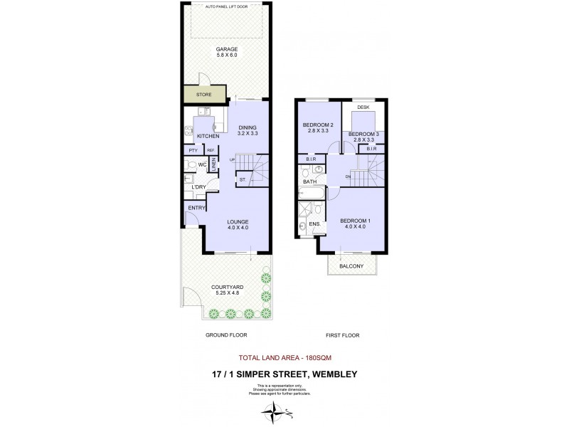 17/1 Simper Street, Wembley WA 6014 Floorplan