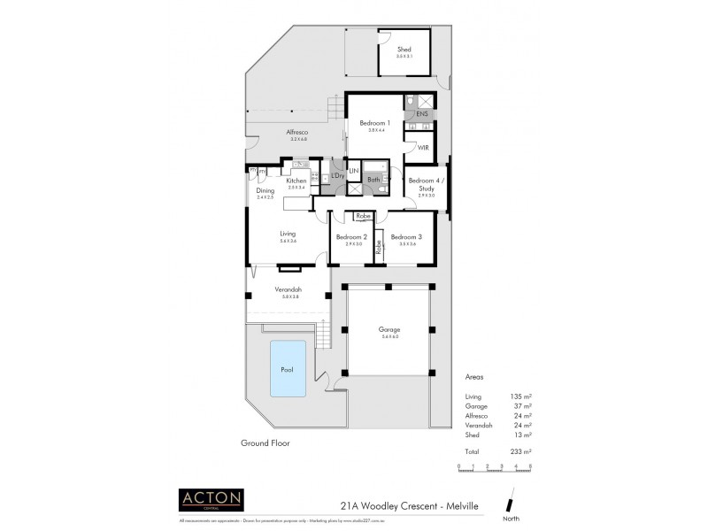 21A Woodley Crescent, Melville WA 6156 Floorplan