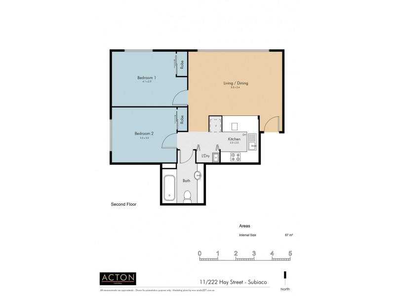 11/222 Hay Street, Subiaco WA 6008 Floorplan