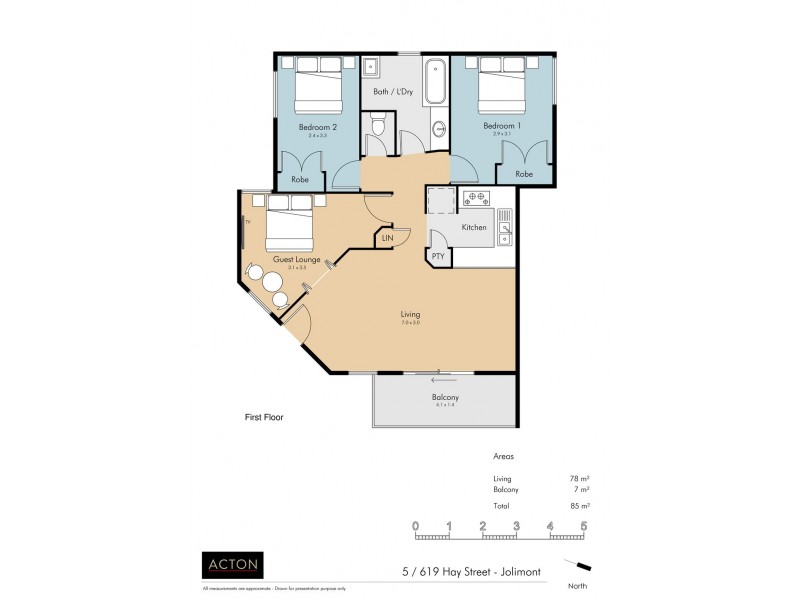 5/619 Hay Street, Jolimont WA 6014 Floorplan