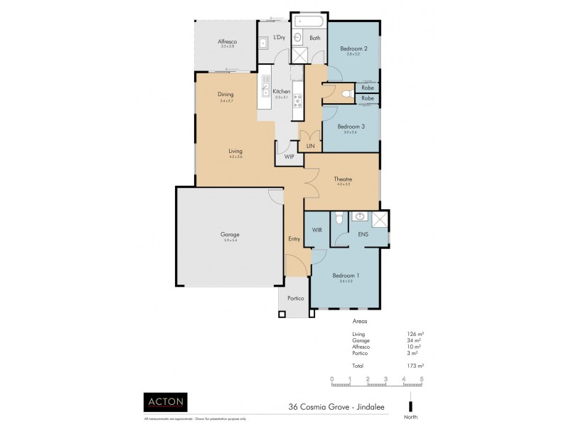 36 Cosmia Grove, Jindalee WA 6036 Floorplan