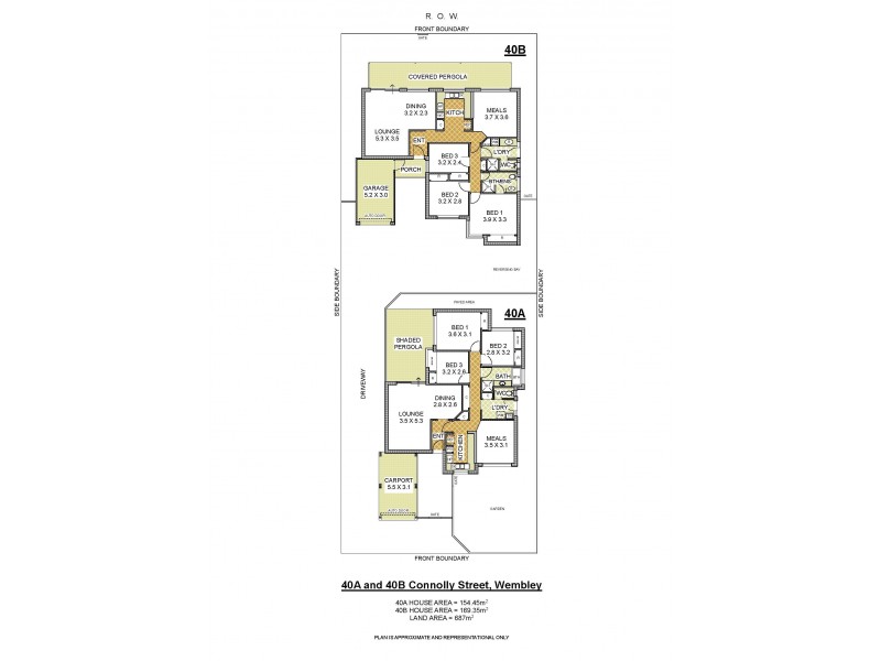 40 A and B Connolly Street, Wembley WA 6014 Floorplan
