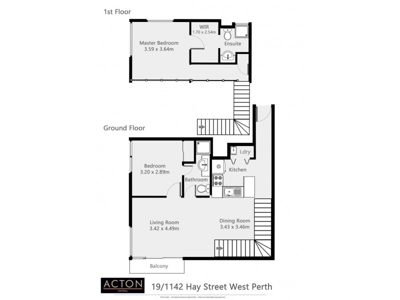 19/1142 Hay Street, West Perth WA 6005 Floorplan