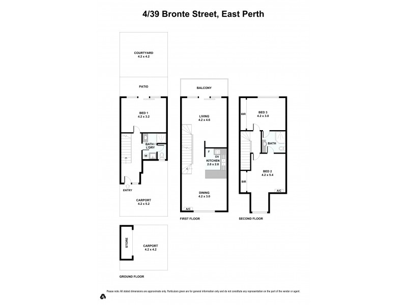 4/39 Bronte Street, East Perth WA 6004 Floorplan
