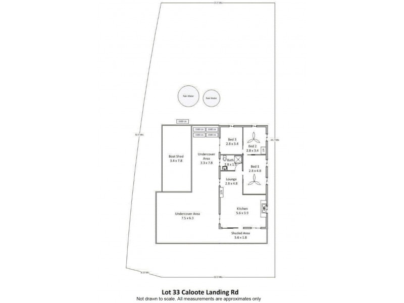 Lot 33 Caloote Landing, Caloote SA 5254 Floorplan