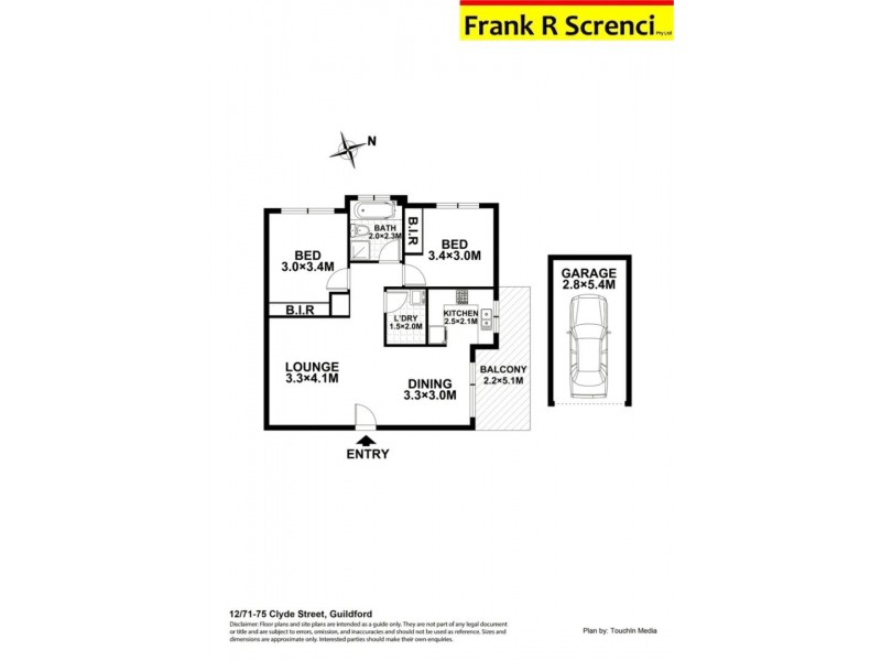 12 / 71 CLYDE STREET, Guildford NSW 2161 Floorplan