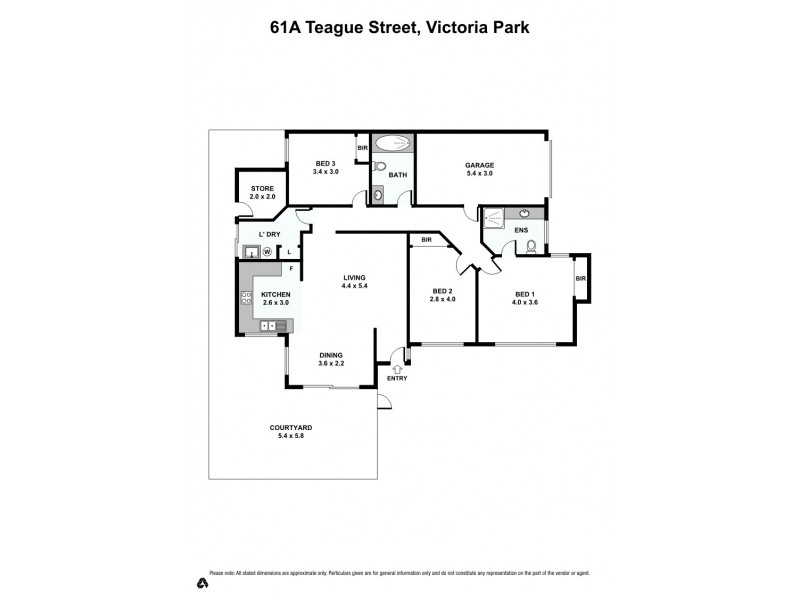 61a Teague Street, Victoria Park WA 6100 Floorplan