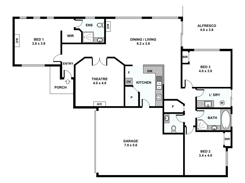 110C Raleigh Street, Carlisle WA 6101 Floorplan