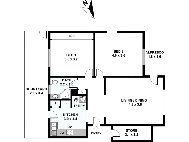 3/10 Smith Street, Highgate WA 6003 Floorplan