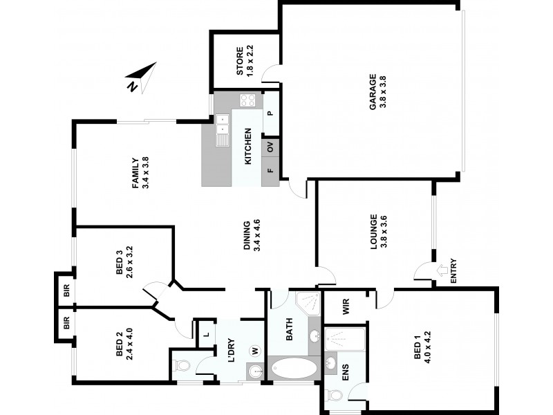 1/19 Cemy Place, Kewdale WA 6105 Floorplan