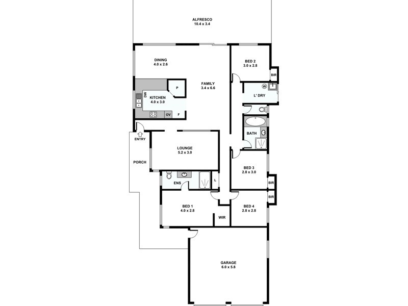 2 Foreshore Entrance, Wilson WA 6107 Floorplan