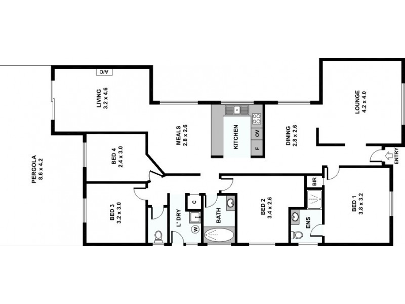 13 Hovia Terrace, South Perth WA 6151 Floorplan