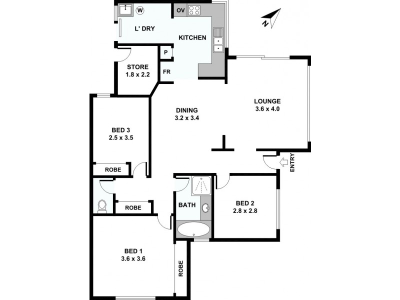1/23 Beatty Avenue, East Victoria Park WA 6101 Floorplan