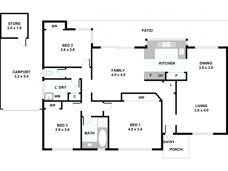 2/140 Hubert Street, East Victoria Park WA 6101 Floorplan