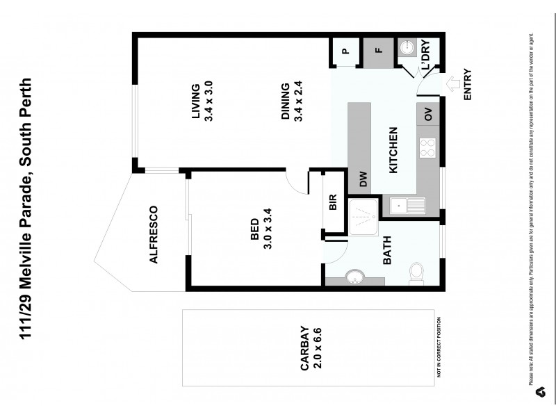 111/29 Melville Parade, South Perth WA 6151 Floorplan