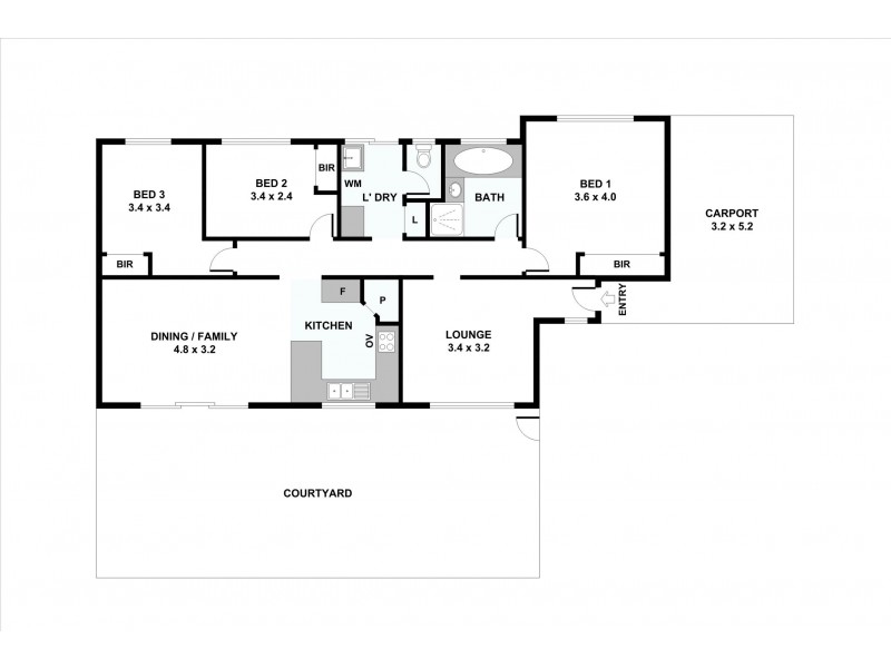 214 Gloucester Street, Victoria Park WA 6100 Floorplan