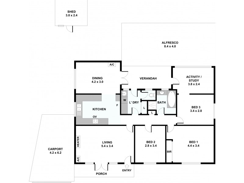 4 Clinton Avenue, St James WA 6102 Floorplan