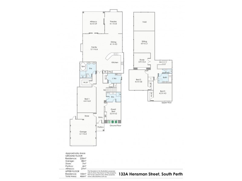 133A Hensman Street, South Perth WA 6151 Floorplan