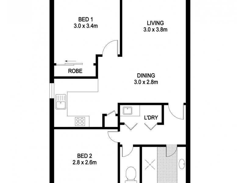Unit 12/16 Hensman Street, South Perth WA 6151 Floorplan
