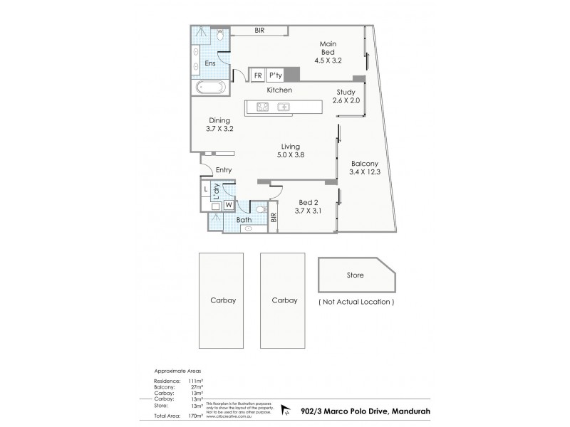 902/3 Marco Polo Drive, Mandurah WA 6210 Floorplan