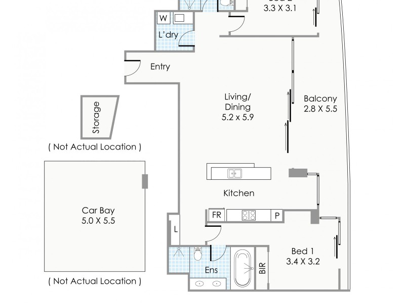 906/3 Marco Polo Drive, Mandurah WA 6210 Floorplan