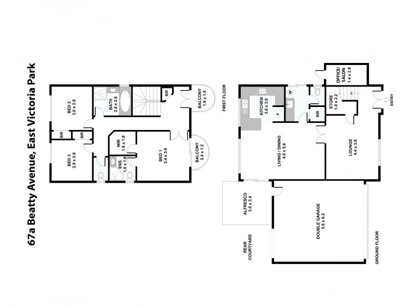 67A Beatty Avenue, East Victoria Park WA 6101 Floorplan