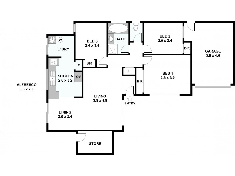 29D Berwick Street, Victoria Park WA 6100 Floorplan