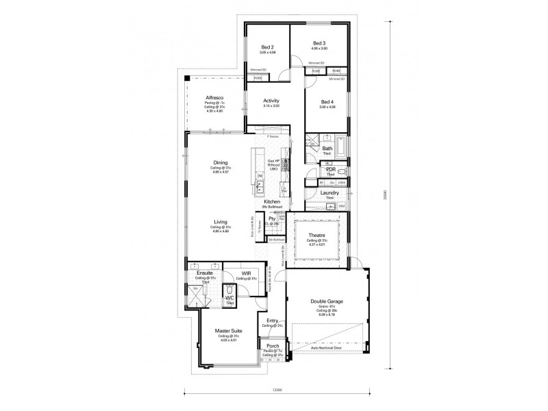 7 Solandri Bend, Banksia Grove WA 6031 Floorplan