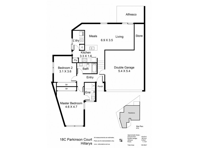 18C Parkinson Court, Hillarys WA 6025 Floorplan