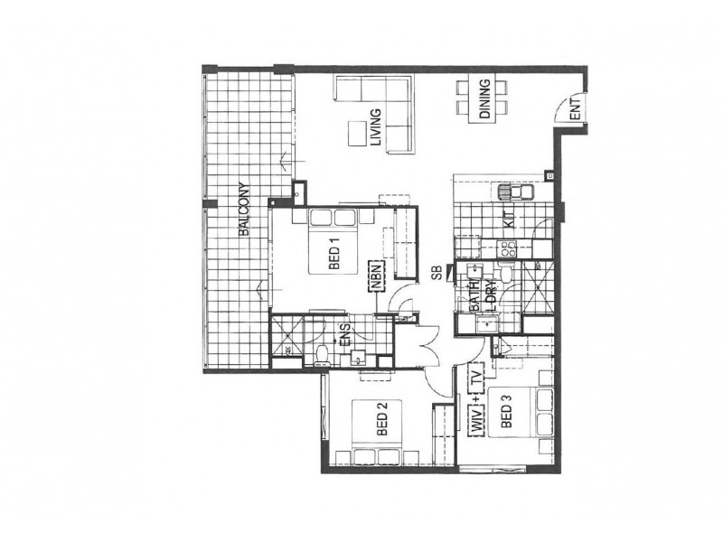 205/26 Hood Street, Subiaco WA 6008 Floorplan