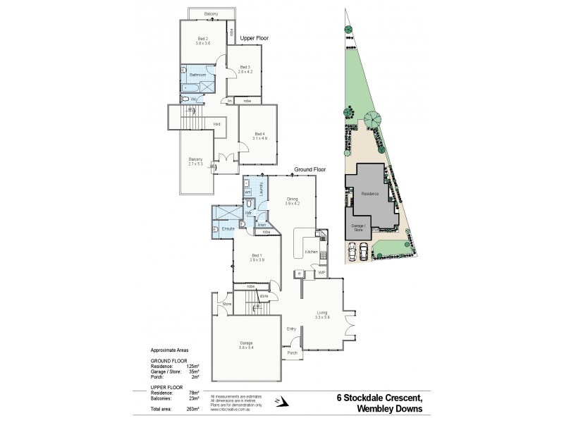 6 Stockdale Crescent, Wembley Downs WA 6019 Floorplan