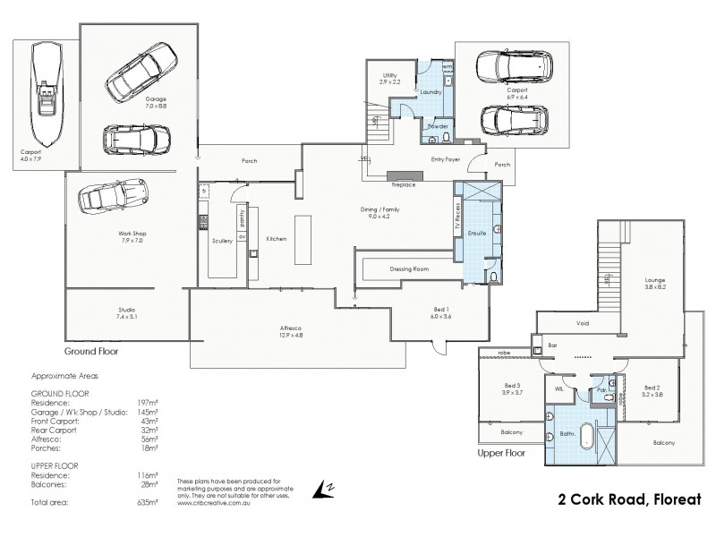 2 Cork Road, Floreat WA 6014 Floorplan