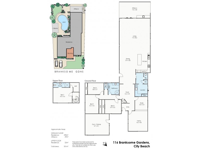 116 Branksome Gardens, City Beach WA 6015 Floorplan