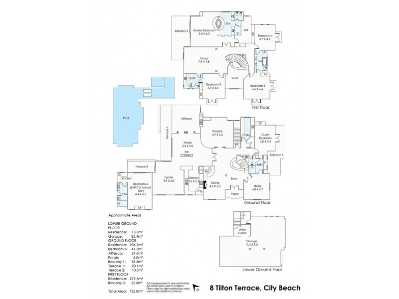 8 Tilton Terrace, City Beach WA 6015 Floorplan