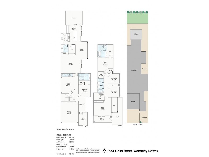 135A Colin Road, Wembley Downs WA 6019 Floorplan