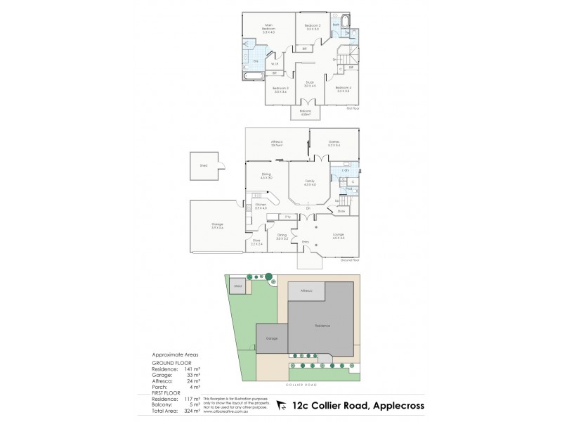 12C Collier Street, Applecross WA 6153 Floorplan