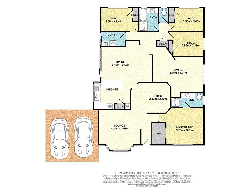 22 Turnbury Park Drive, Jandakot WA 6164 Floorplan