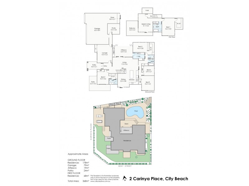 2 Carinya Place, City Beach WA 6015 Floorplan