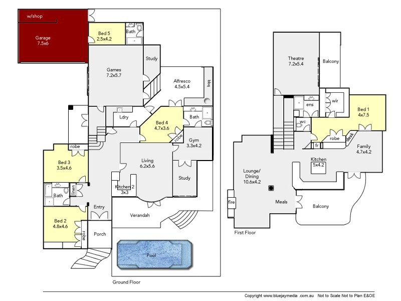 41 Marapana Road, City Beach WA 6015 Floorplan
