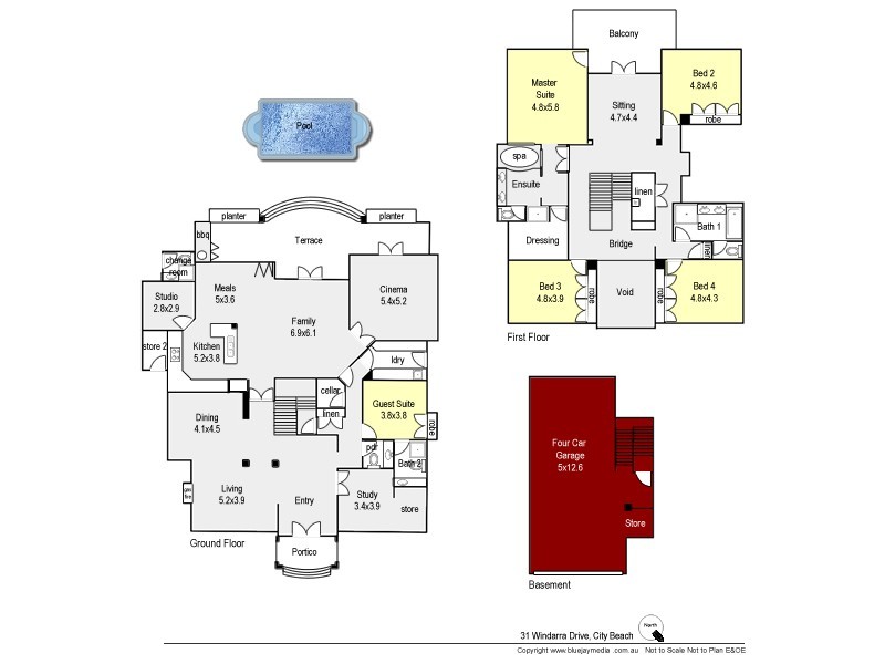 31 Windarra Drive, City Beach WA 6015 Floorplan