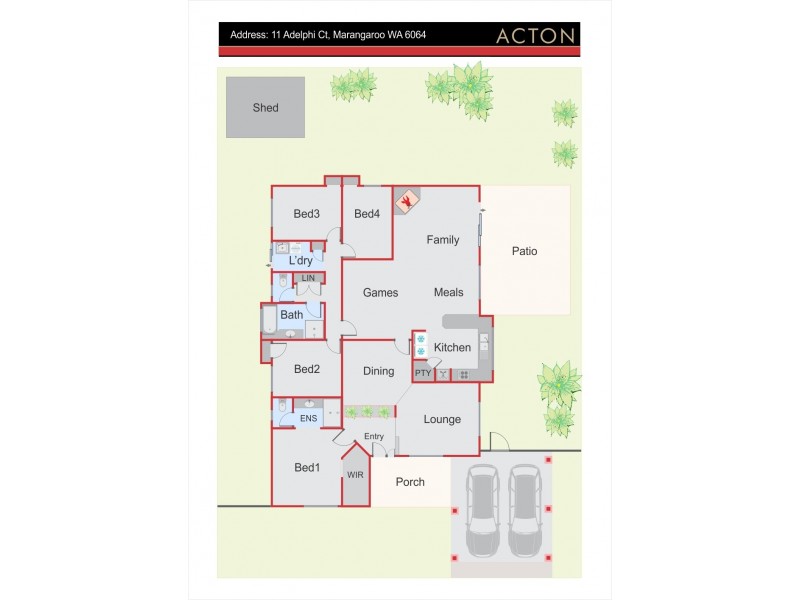 11 Adelphi Court, Marangaroo WA 6064 Floorplan