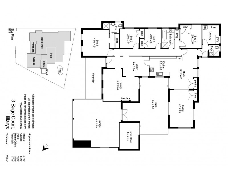 3 Bage Court, Hillarys WA 6025 Floorplan