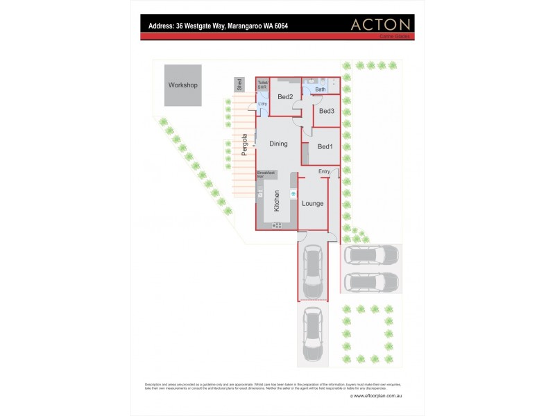 36 Westgate Way, Marangaroo WA 6064 Floorplan