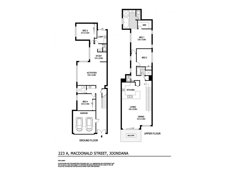 223A McDonald Street, Joondanna WA 6060 Floorplan