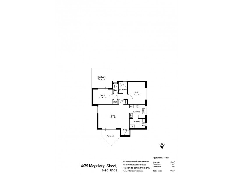 4/39 Megalong Street, Nedlands WA 6009 Floorplan