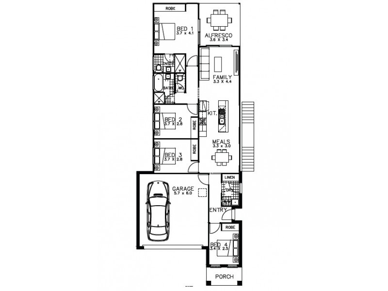 Lot 726 Goldfinch Street, Fernbrooke Ridge Estate, Redbank Plains QLD 4301 Floorplan