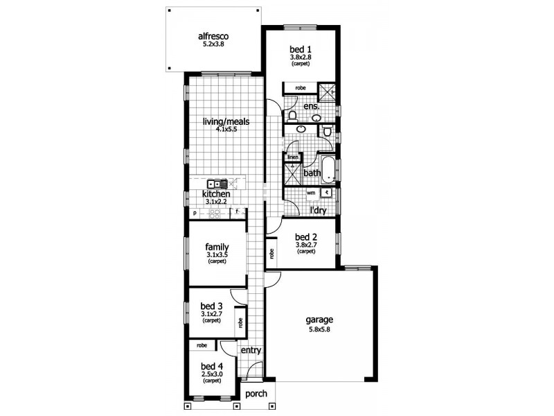 Redbank Plains QLD 4301 Floorplan