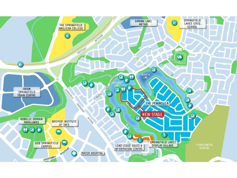 Lot 525 Lakeside Ave, The Peninsula Estate, Springfield Lakes QLD 4300